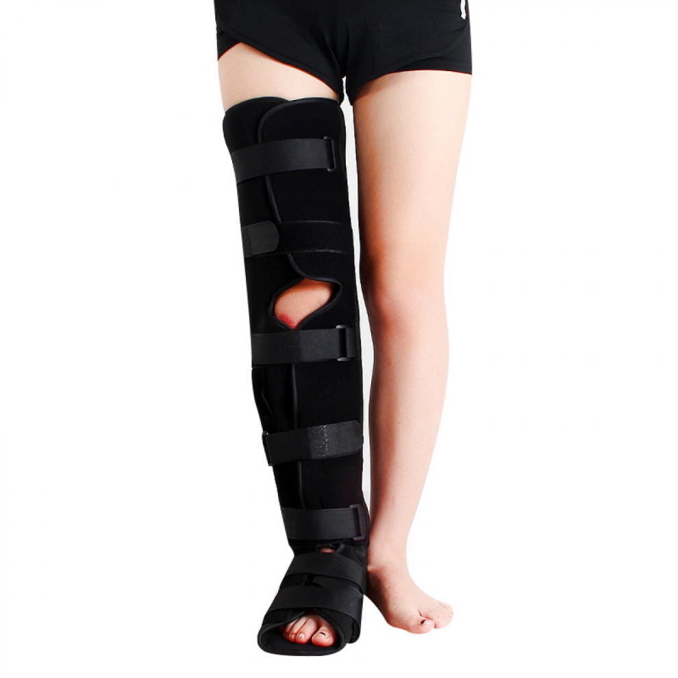 165CM Adjustable Knee Ankle Brace, Leg Immobilizer, Knee Foot Drop Brace - Joint Pain