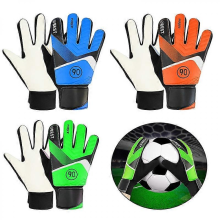 1 Pair Kids Boy Soccer Goalkeeper PU Gloves Finger Protection Goal Thickened Latex Football Gloves for futbol futebol Goalkeeper