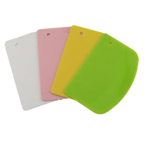 Bowl Scraper Plastic Pastry Scrapers Cake Heat--Green 1