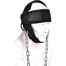 2025 Neck Harness for Weight Training & Injury Recovery, Long Steel Chain and D-Rings, Neck Workout Equipment to Improve Muscle Strength