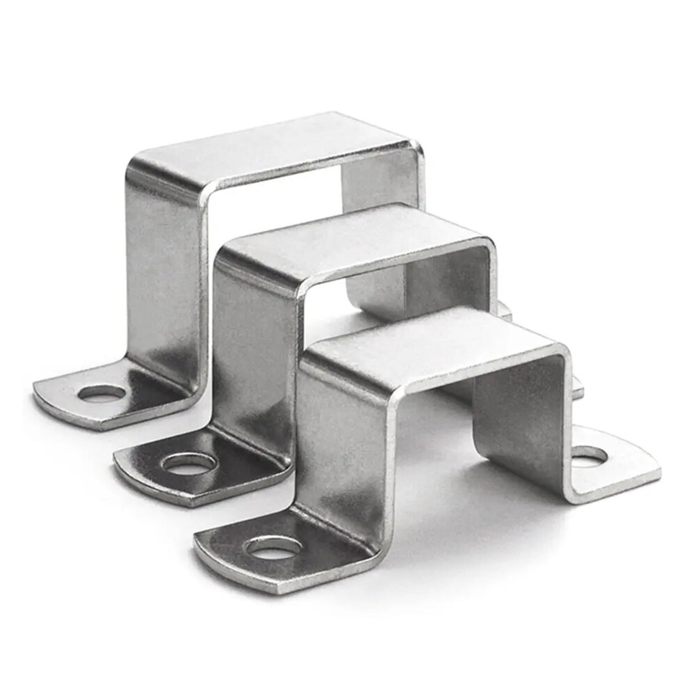 5Pc Stainless Steel Hose Clamp M-Shaped U-Shaped Square Rectangle Saddle Clip Buckle 60X60 Mm 9339159948514