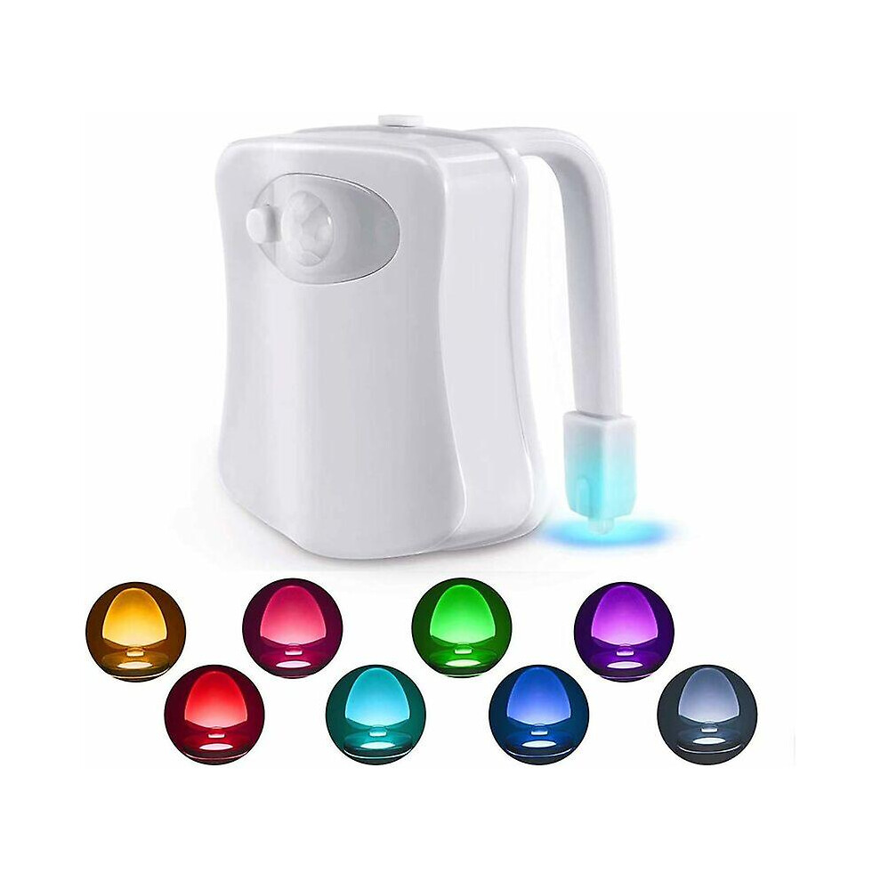 Kikidex (As Show, One Size) Toilet Light With Motion Sensor, Led Toilet Light With Motion Sensor, Battery Operated For Children Parents In The Bathroom, Home