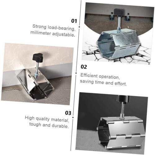 High and Low Regulator for Floor Tile Leveling Tool, Folding Hinge Wall Tile Positioning, Easy Use During Tiling 2