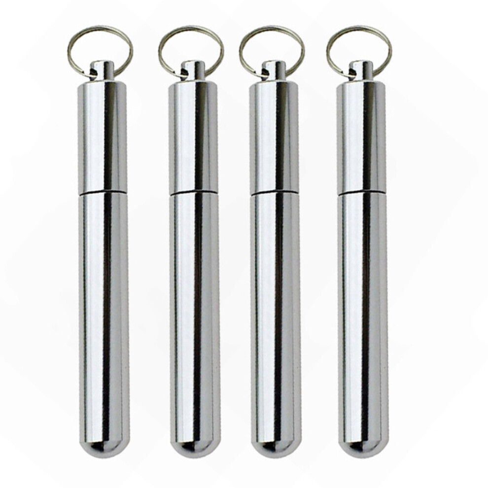 Multipurpose Aluminum Toothpick Carriers Portable-S Silver