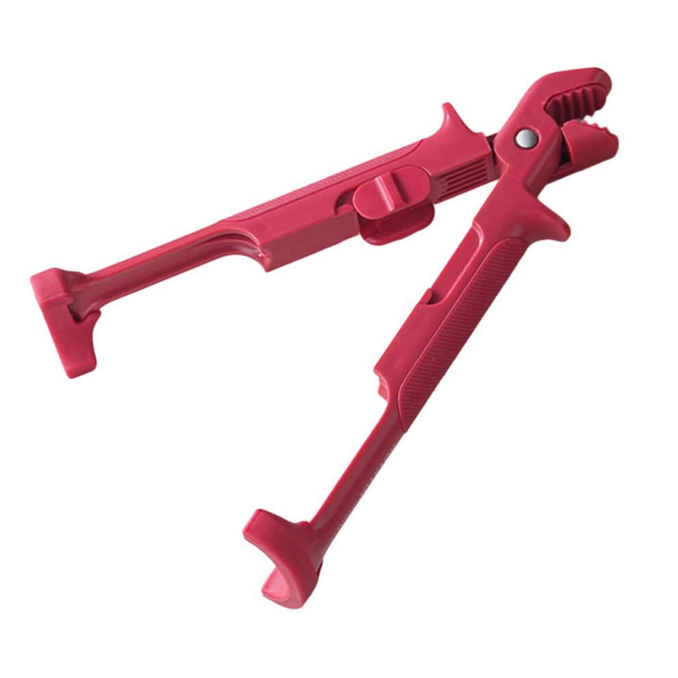 Heat Resistant Silicone Kitchen Tongs With Nonslip-Burgundy 7751000352882