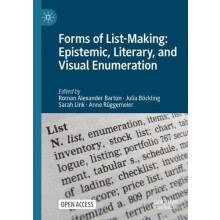 Forms of ListMaking Epistemic Literary and Visual Enumeration Paperbac