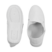 Static Proof Schuhe PVC Canvas, Weiß, UK 3,5-10,5, EU 34-48