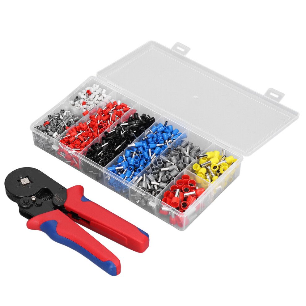Self-Adjustable Crimp Pliers With 1200 Ferrules, 0.25-10Mmâ² 8751357443362