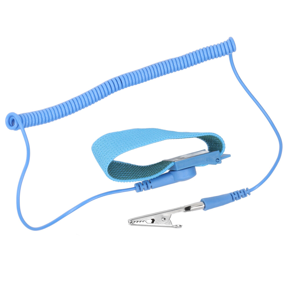 Blue Static Eliminating Wristband With Ground Wire For Electronic Use 6941357443390