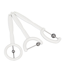 Set de 3 piezas para ejercicios de la punta de la lengua - 8 mm, 10 mm, 12 mm, blanco