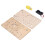 Modèle en bois du système solaire hêtre naturel 2xAA 1