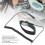 Adjustable Static Resistant Wrist Strap with Extra Long Wire - Black 7