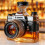 (A) Camera-shaped Glass Wine Bottle, Newly Designed Model Wine Bottle 2