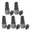 5 Set Pneumatic Quick Connector C Type Self Locking Air Hose Coupler Plug 15