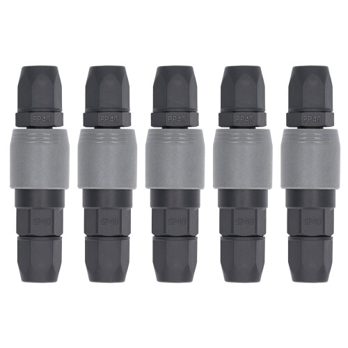 5 Set Pneumatic Quick Connector C Type Self Locking Air Hose Coupler Plug 1