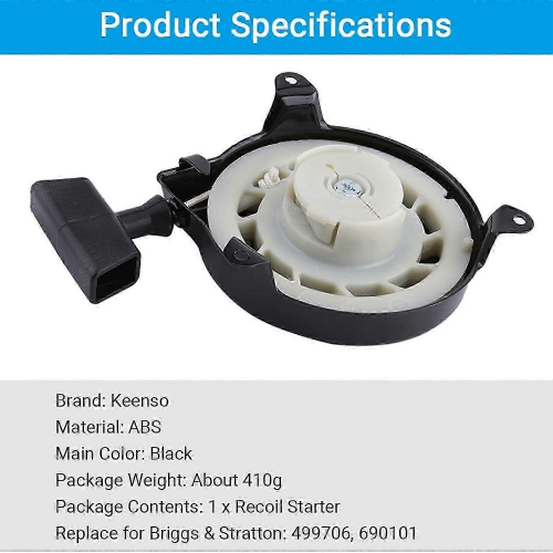 Συμβατό με τον εκκινητή χλοοκοπτικού Briggs and Stratton σειράς 450 148cc για το συγκρότ 2