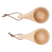 2 Stück Gummiholz Camping-Tassen 25 ml Tragbare Teetassen für Wandern & Picknick