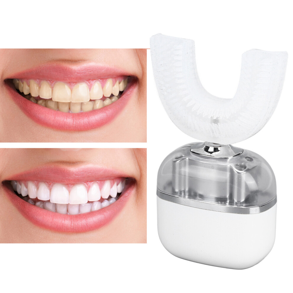 Portable Ultrasonic U Shaped Toothbrush with Soft Brush Head