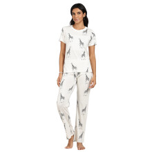 (XL, Cream) TURTLE Women's Pyjama Set – Ladies Pyjamas – Comfortable Nightwear Set