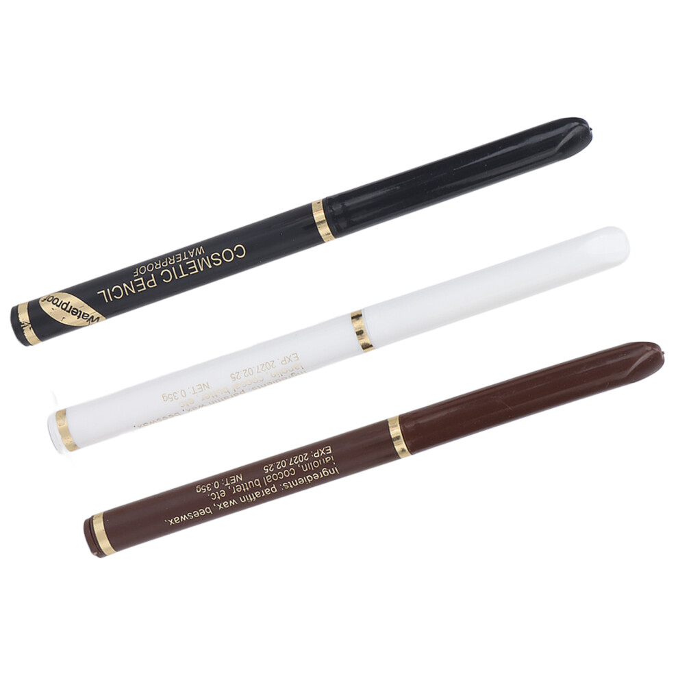 Multipurpose 3Pcs Beard Filler and Eyeliner Pen Set - Smudge Proof Formula