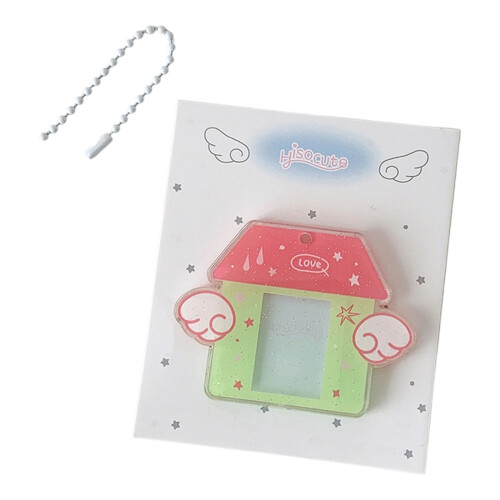 Multifunctional Scratch Resistant Card-pink and green cabin