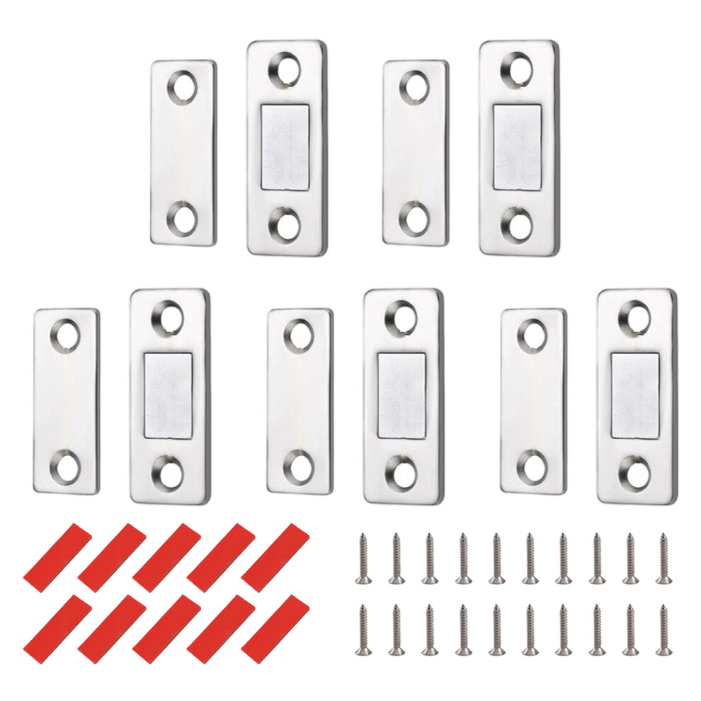 Strong Magnetic Cabinet Door Fastener Latches Closure Silver-5 7754000242337