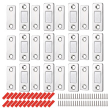 High Strength Magnetic Cabinet Door Latches Silver Metal-12