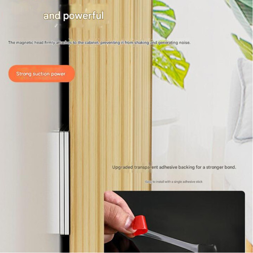 Quick Install Silver Metal Cabinet Door Magnet Strong Hold-6 2