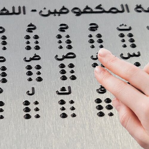 Raised Dots Braille Alphabets Board Numbers Punctuation Symbols 1