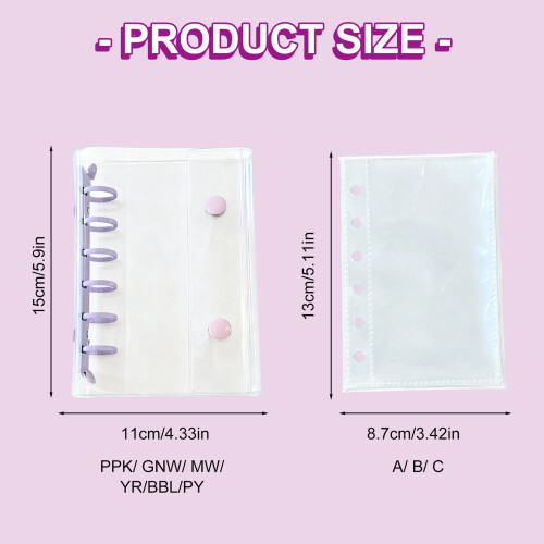 Refillable Notebook A7 Size Notebook With Removable Pages and-A 2