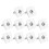 10Pcs Solar Panel Mid Schellen Wasserdicht 5