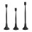 Gold Taper Candlesticks Wedding Reception Decors Durable-Black 1