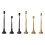 Gold Taper Candlesticks Wedding Reception Decors Durable-Black 2