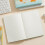 Thread Stitched Binding Planner Notebook With-yellow tulips 3