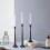 Gold Taper Candlesticks Wedding Reception Decors Durable-Black 7