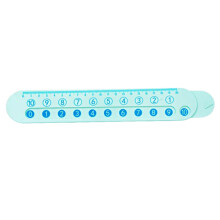 Addition Subtraction Operations Ruler Plastic Measuring-Green