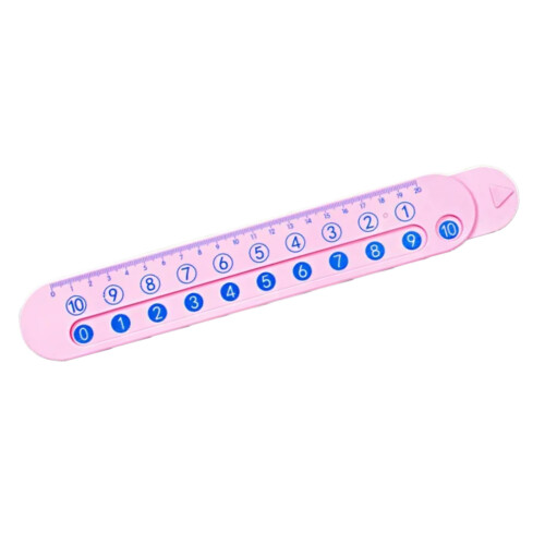20cm Math Mathematics Ruler Addition Subtraction Measuring-Pink