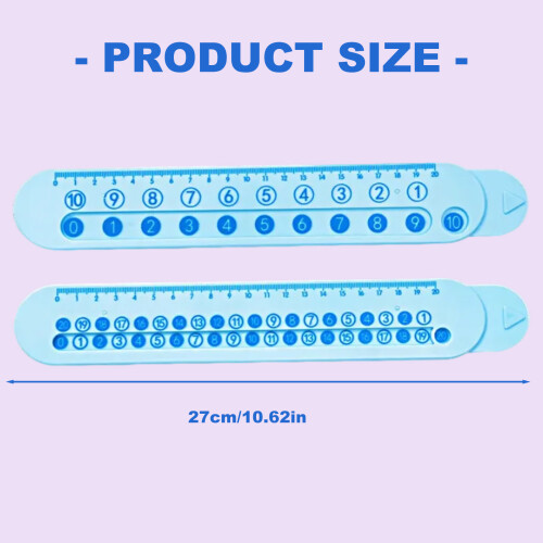 20cm Math Mathematics Ruler Addition Subtraction Measuring-Pink 2