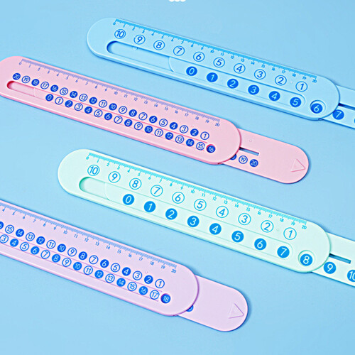 20cm Math Mathematics Ruler Addition Subtraction Measuring-Pink 1