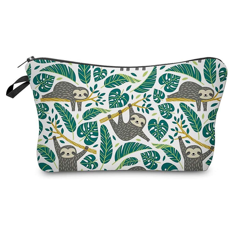 Kikidex (As Show, One Size) Cosmetic Bag For Women,Adorable Roomy Makeup Bags Travel Waterproof Toiletry Bag Accessories Organizer Sloth