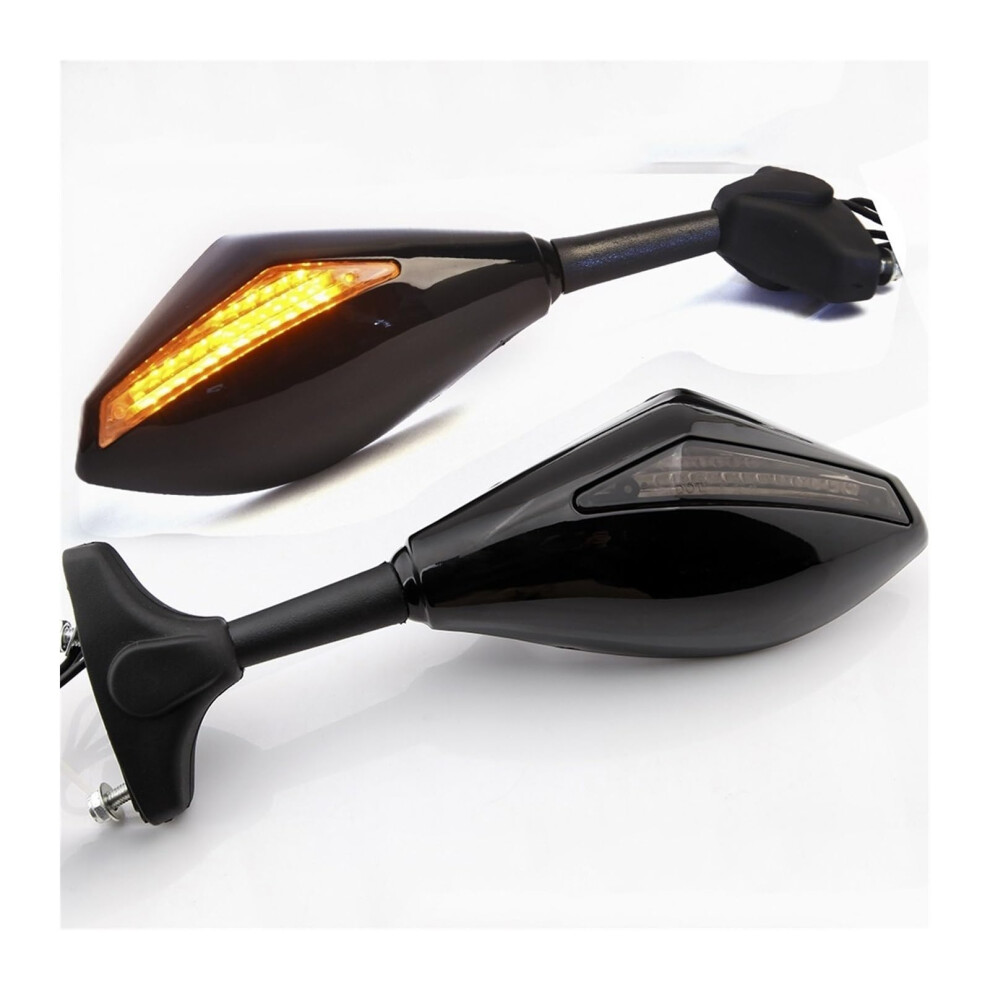 Motorcycle Rearview Mirrors For Yamaha Fz1 Yzf-R1 Yzf-R6 With Integrated Turn Signals 9105992875672