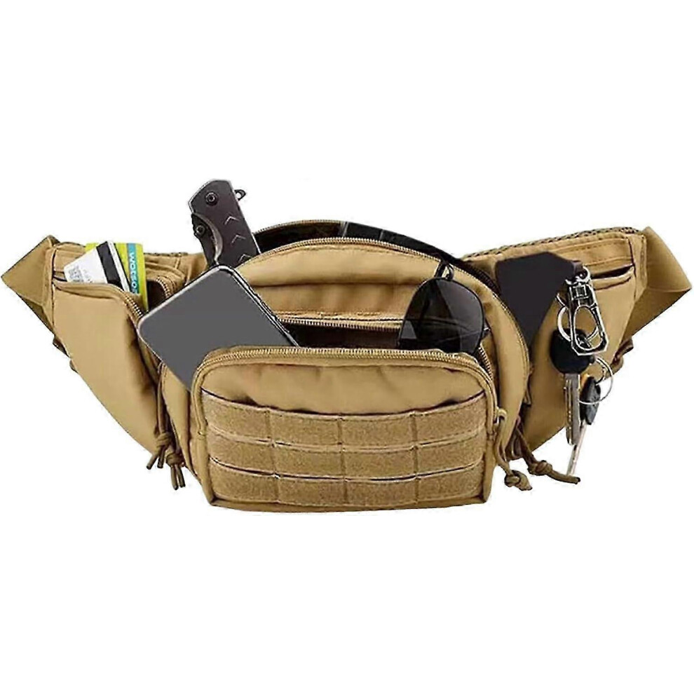Kikidex (As Show, One Size) Outdoor Fanny Pack | Travel Waist Bag | Portable Fanny Bag | Hiking Waist Bag