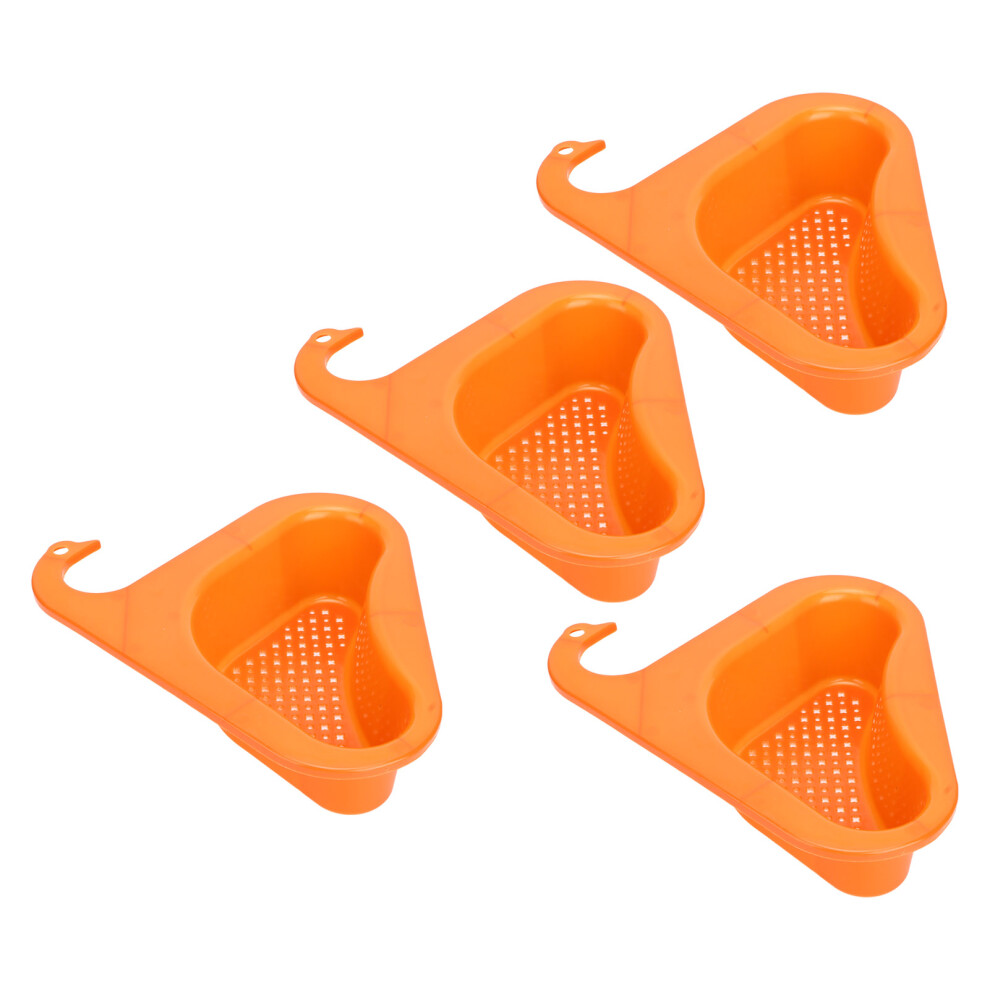 4pcs Triangular Plastic Drain Baskets Sink Organizer 245x216x66mm-image-OPC-PMPDQHT-NEW