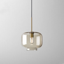 Luxurious Chandelier Chandeliers Nordic Modern Industrial Glass Light Embedded Handblown Glass Single Head Cafe Bar
