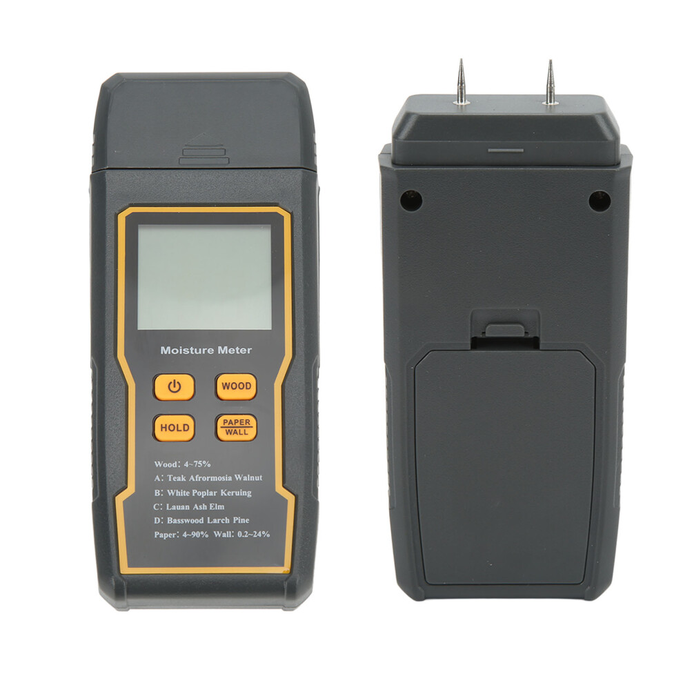 Digital Moisture Meter For Wood & Paper, 4 Modes, Lcd Display 5051357452092