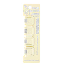 Kompakte Binder-Clips, Kunststoff-Memo-Halter, lebendige-Gelb
