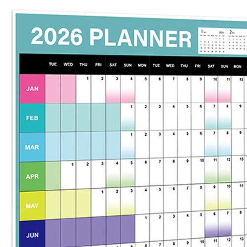 Wandkalender 2026, Jahresplaner, Heim-Organizer, Planer,-Stil E 2