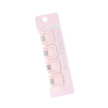 Kubische Mini-Notizklemmen mit starkem Halt für Büro,-Rosa