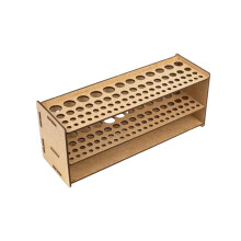 Naturholz Multi-Slot-Bürstenaufbewahrungsständer-1