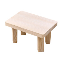 Premium-Hocker aus Naturholz, splitterfrei,-Protokollfarbe